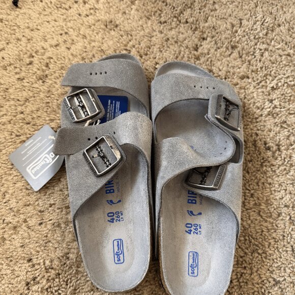 Birkenstock Arizona Soft Footbed in  Basalt Gray Tonal - Picture 2 of 4